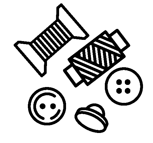 Button coloring page
