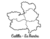 Castilla - La Mancha coloring page
