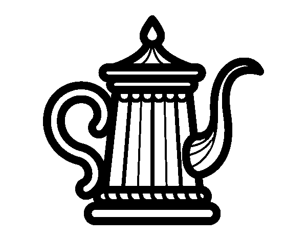 Classic Teapot coloring page