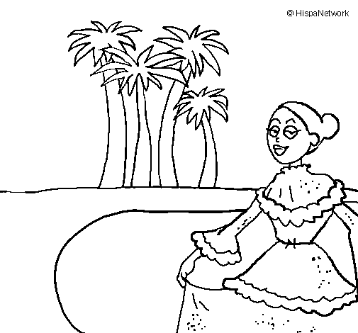 Columbia coloring page