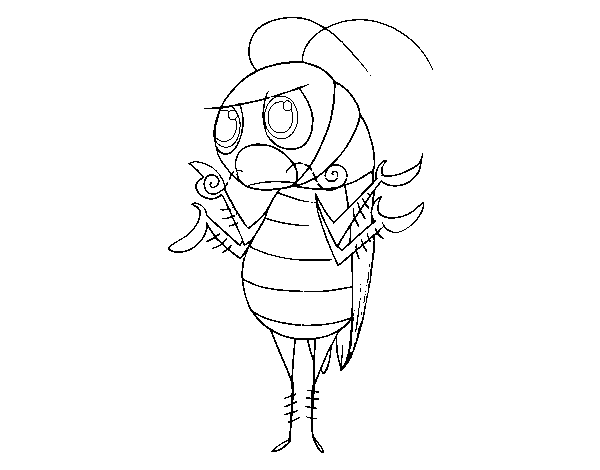 Common cockroach coloring page