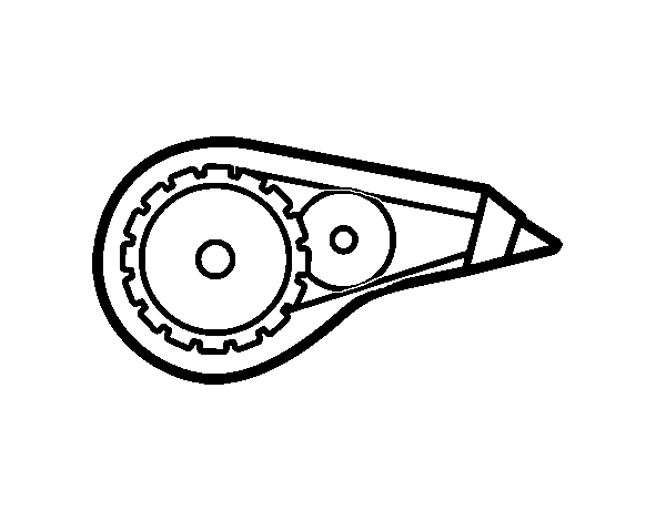 Correction tape coloring page