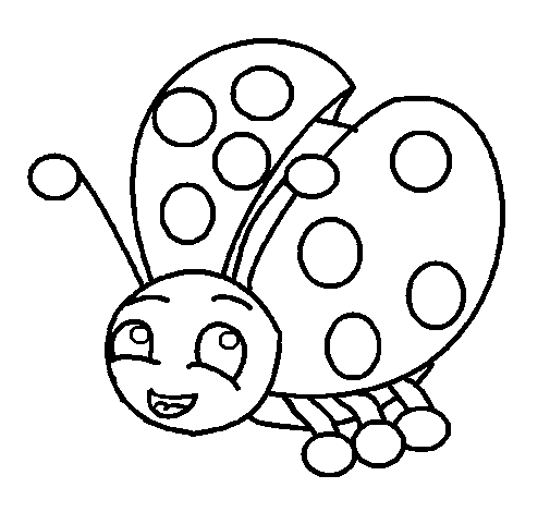Cute Ladybug coloring page