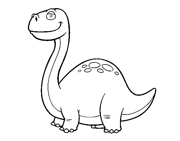 Diplodocus Dinosaur coloring page