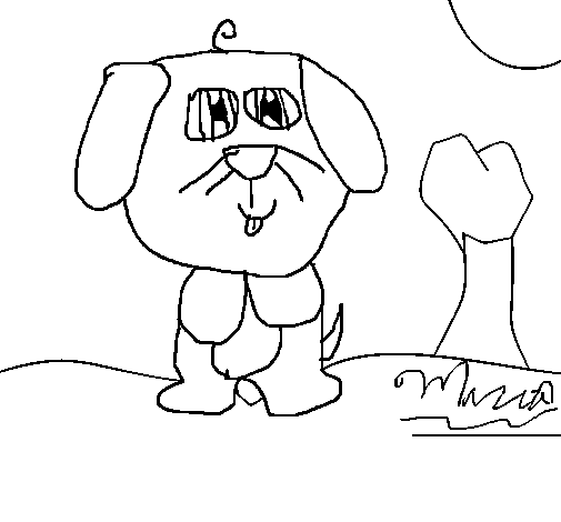 Dog 5 coloring page