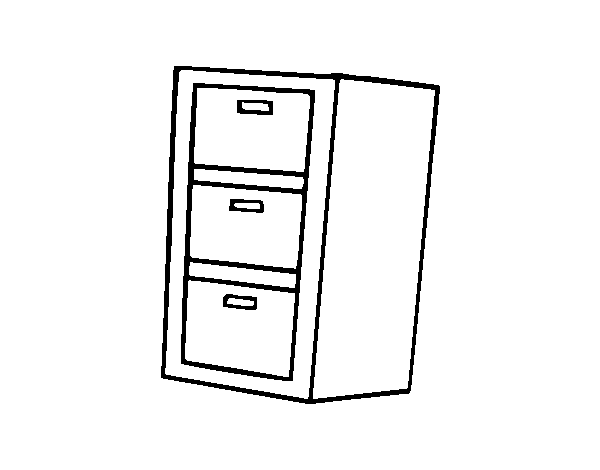 Drawers coloring page