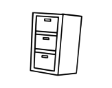 Drawers coloring page