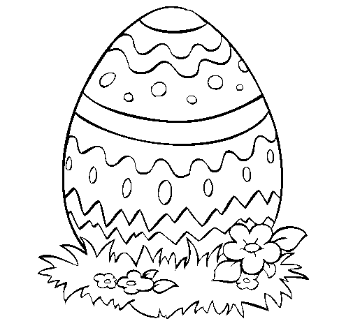 Easter egg 2 coloring page
