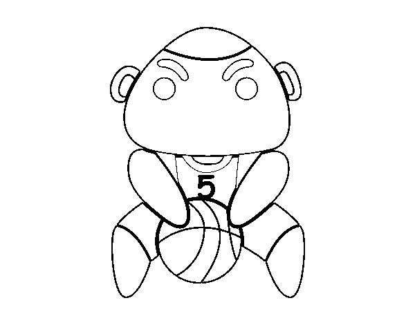 Free throw coloring page