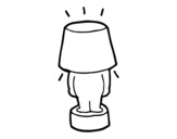  Funny lamp coloring page