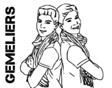 Gemeliers - Jesús and Daniel coloring page
