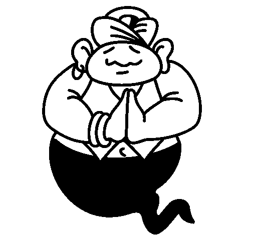 Genie II coloring page