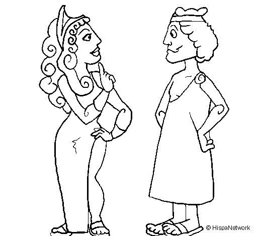 Greeks coloring page