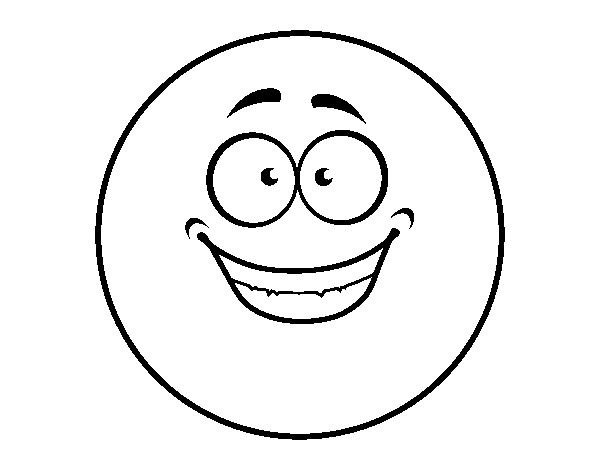 Happy Smiley  coloring page