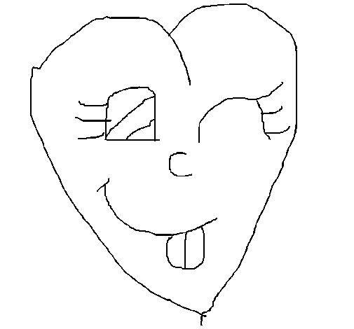 Heart coloring page