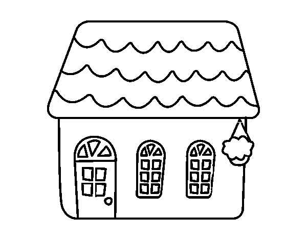 House of fairy tale coloring page