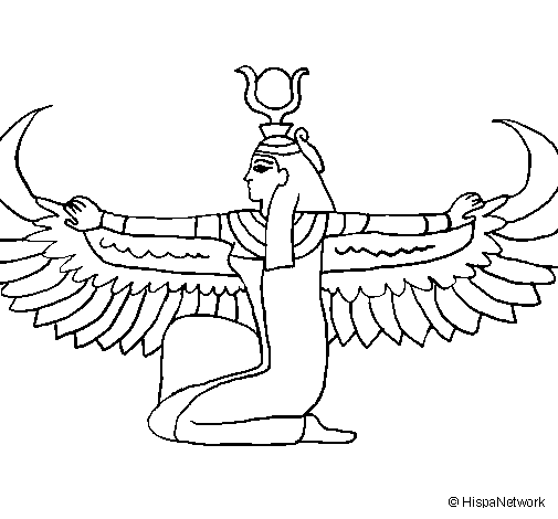 Isis coloring page