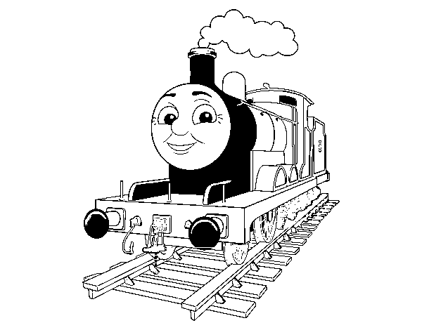 James the red engine coloring page