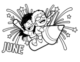 June coloring page