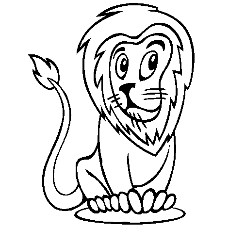 Lion 3 coloring page