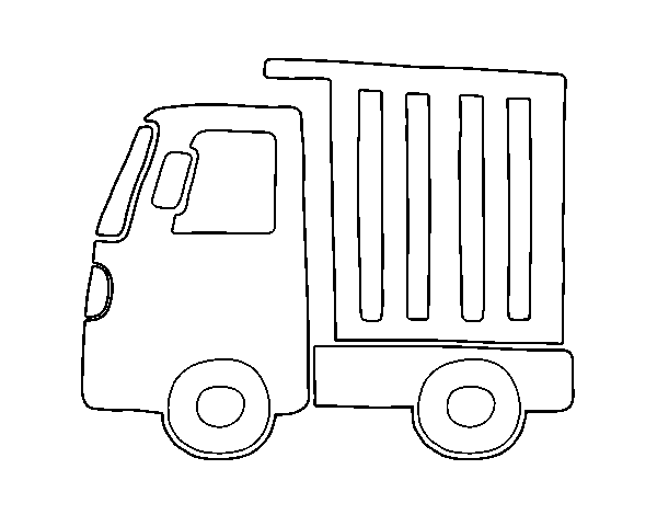 Little truck coloring page
