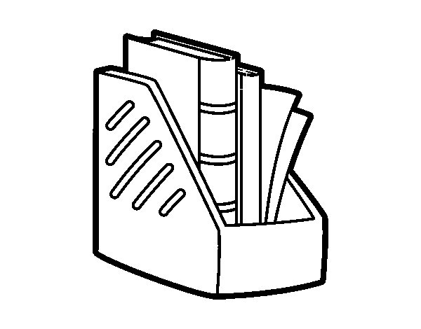 Magazine rack coloring page