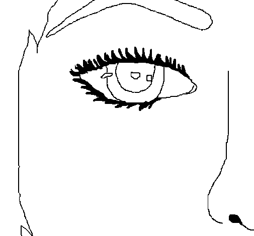 Media face coloring page