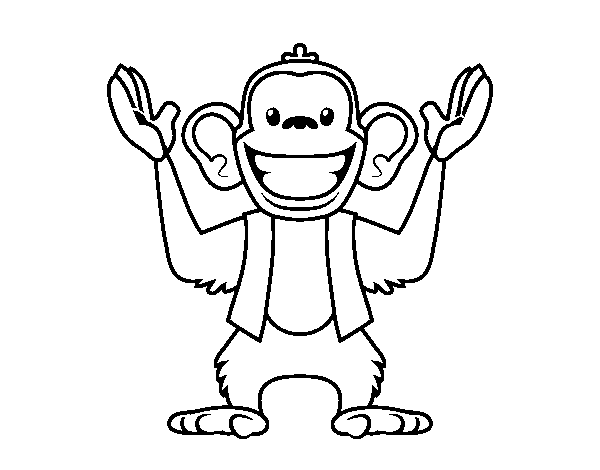 Monkey Abu coloring page
