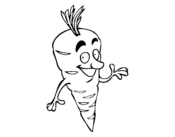 Mr. Carrot coloring page