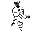 Mr. Carrot coloring page