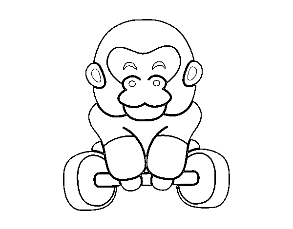 Olympic weightlifting coloring page