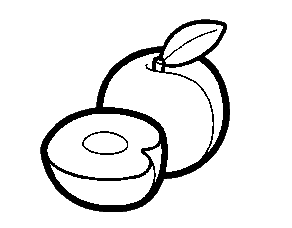 Peaches coloring page