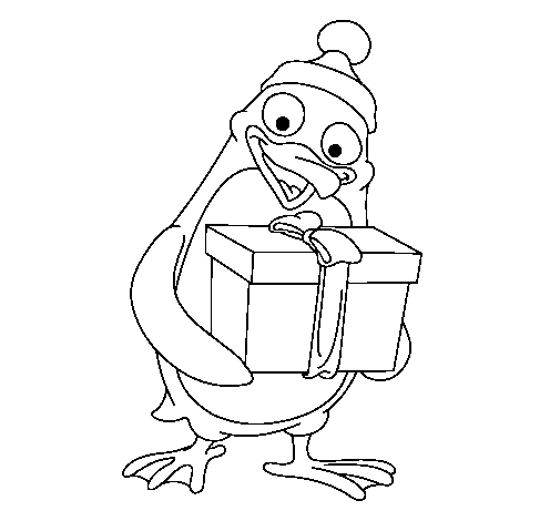 Penguin 3 coloring page