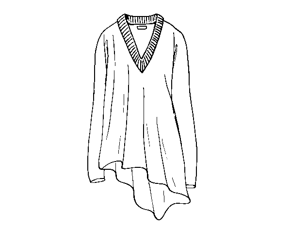 Poncho coloring page