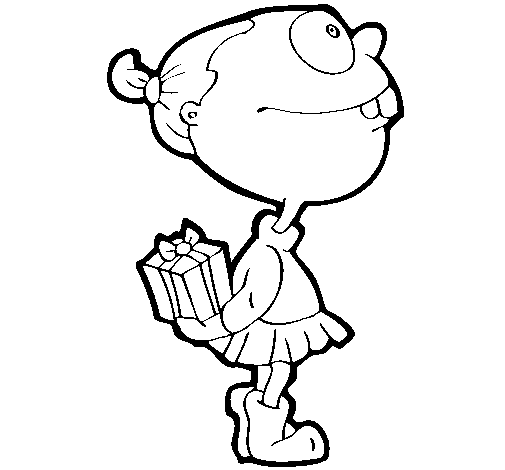 Presents for mum coloring page