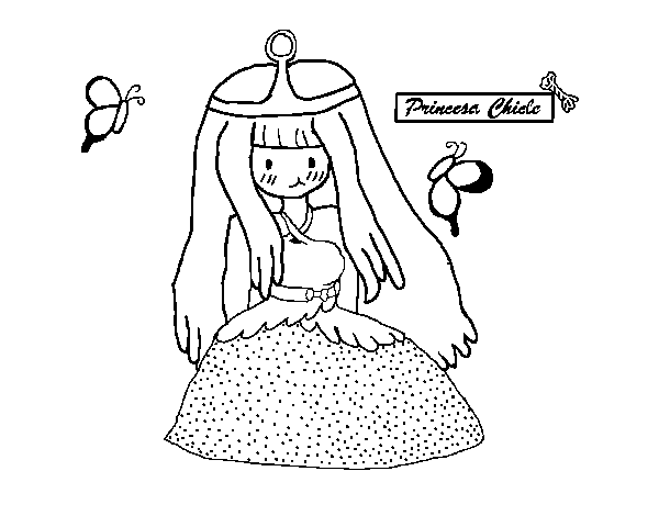 Princess Bubblegum coloring page
