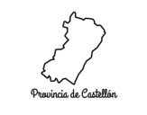 Province of  Castellón coloring page