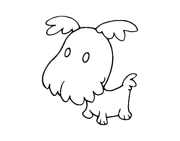 Puppy Griffon coloring page