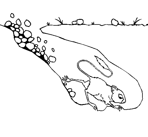 Rat babysitter coloring page