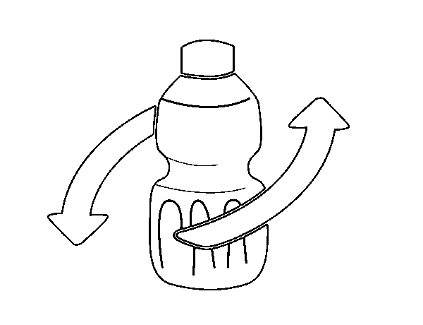 Recycle packaging coloring page