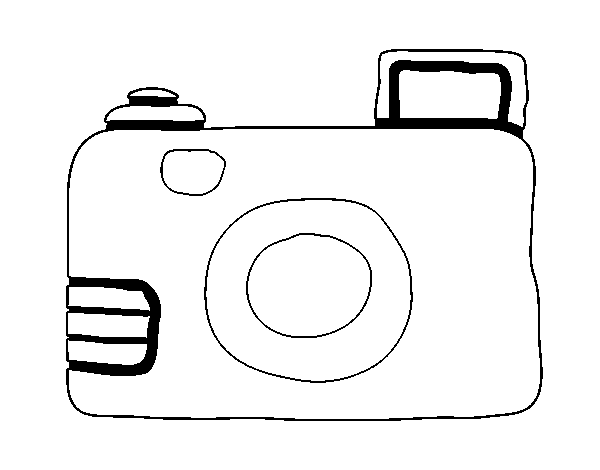 Reflex camera coloring page