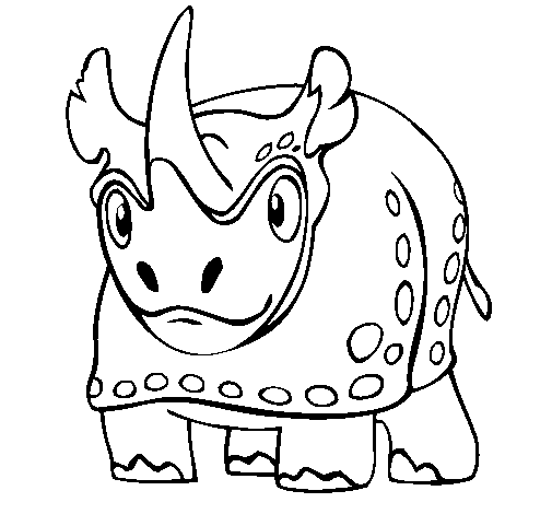 Rhinoceros 4 coloring page