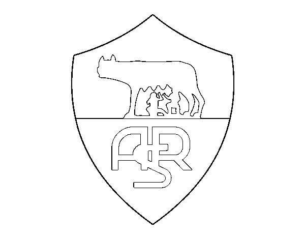 Roma crest coloring page