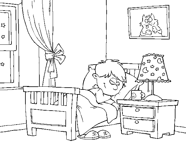 Room coloring page