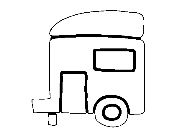 Roulotte coloring page