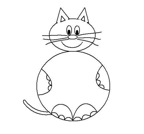 Selene Cat coloring page