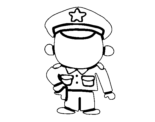 Sergeant coloring page