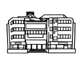 Shopping mall coloring page