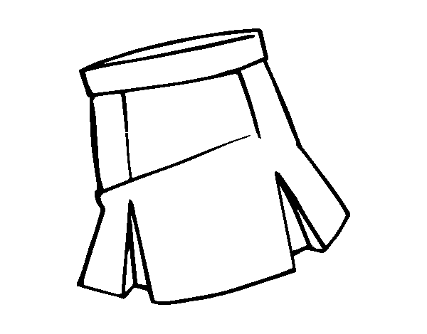 Skirt coloring page
