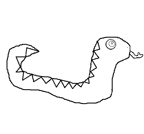 Snake 3a coloring page